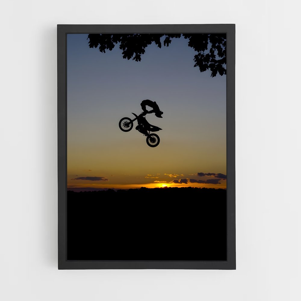 Poster Saut de l'Adrenaline – affiche Motocross freestyle (vue 2)